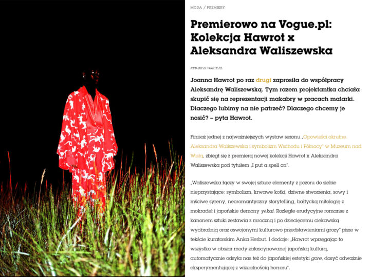 Premiera na Vogue.pl: Kolekcja Hawrot x Aleksandra Waliszewska